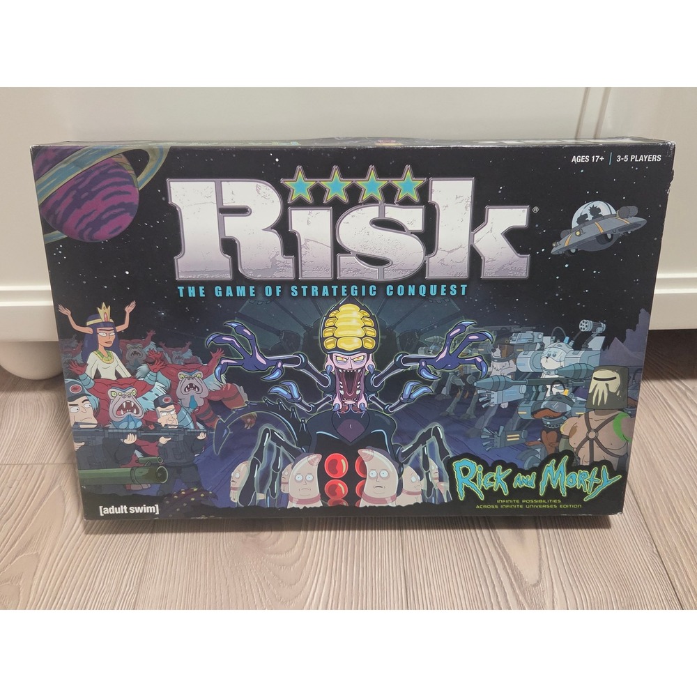 Rick and Morty Risk Board Game Infinite Possibilities Edition Strategy Game 100%